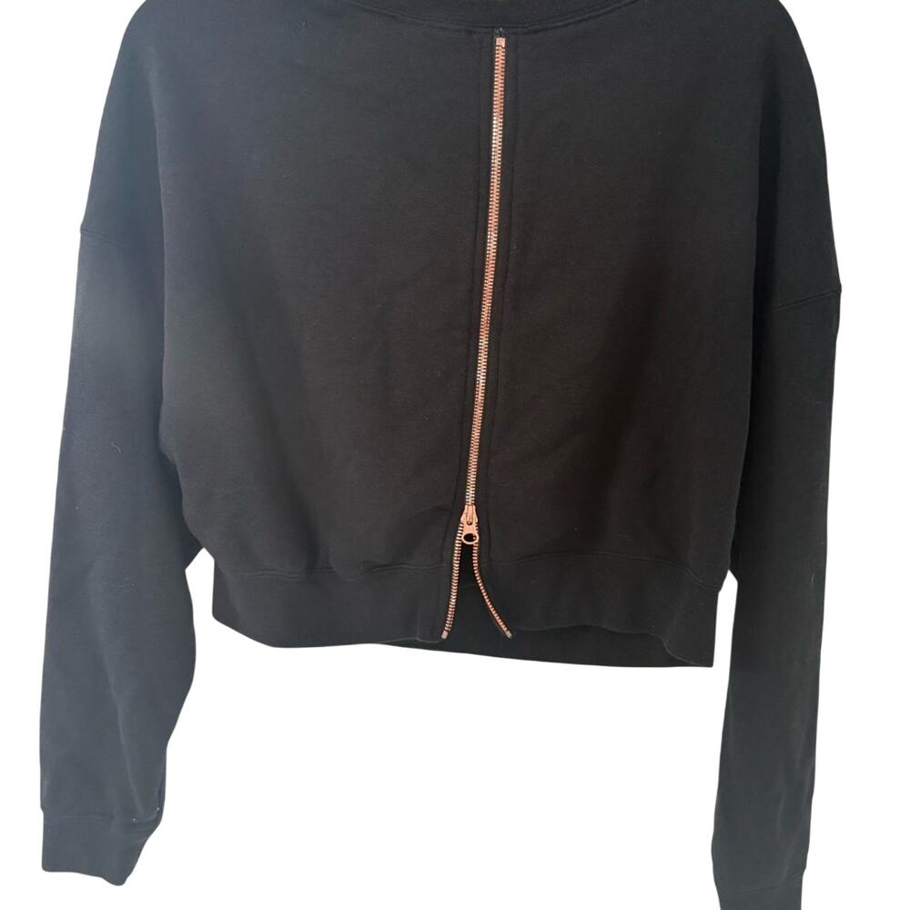 Nike Women's Black and Gold Cropped crew size small - Picture 3 of 3